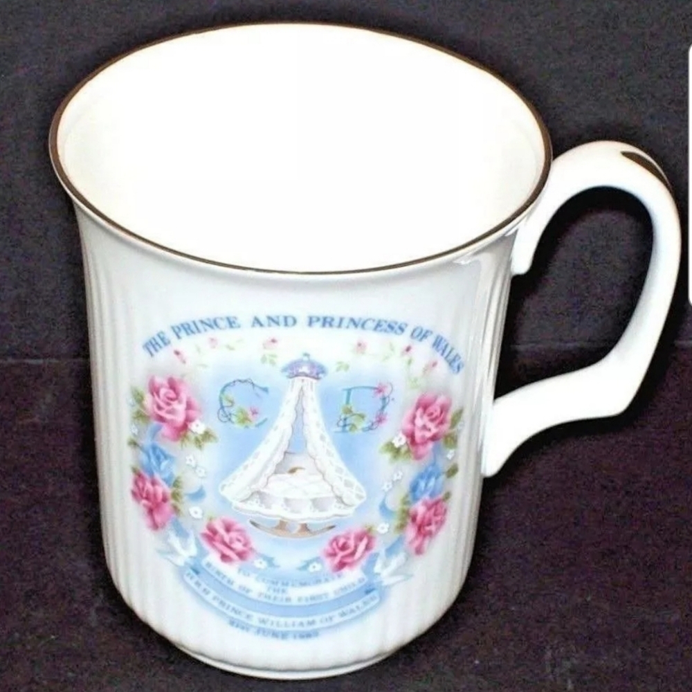 Prince William commemorative birth tea cup, 1982